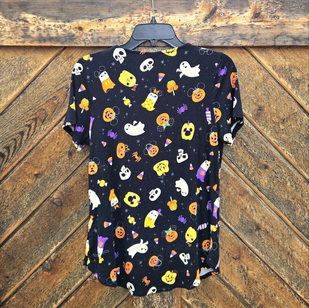 Disney Parks Mickey & Friends Halloween Ghosts V-neck Tshirt - Picture 6 of 7